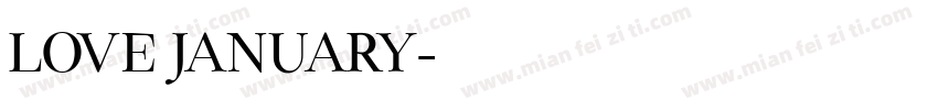 love january字体转换